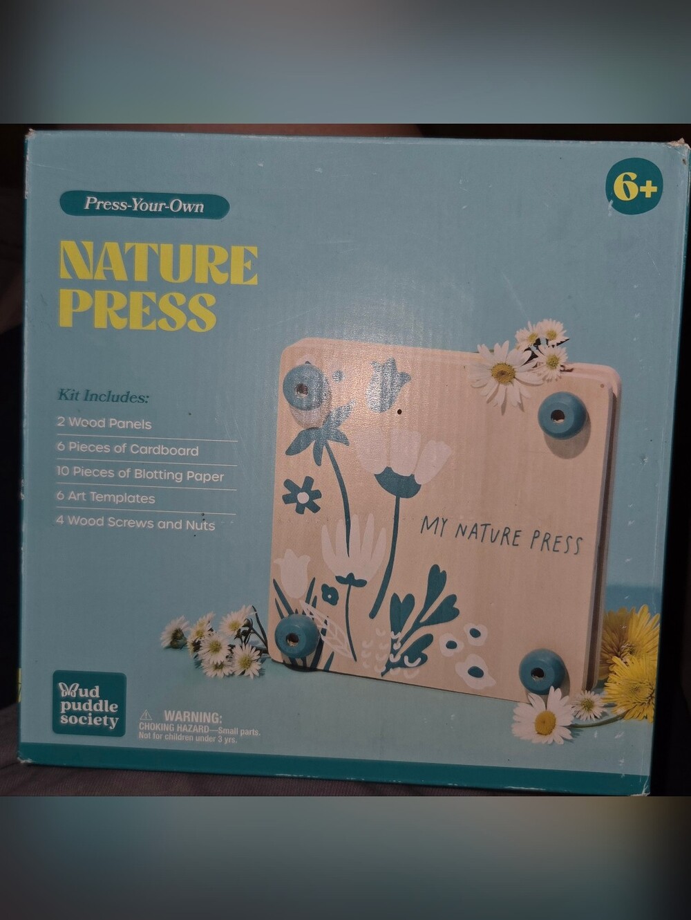 Mud Puddle Society Nature Press Garden Art Kit- flower press craft New
